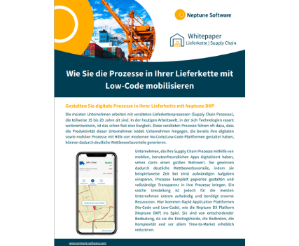 Supply Chain mit Low-Code